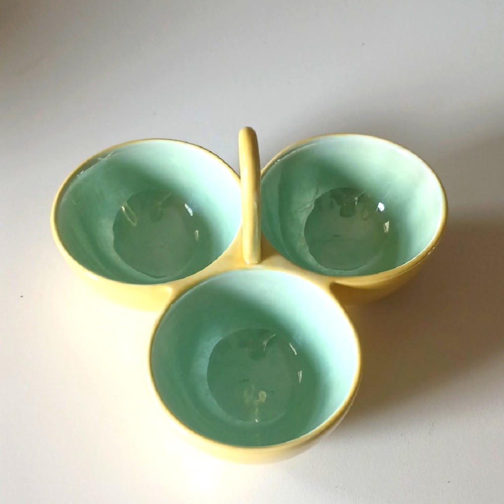 Harry and David Iridescent 3 Bowl Condiment Set